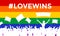 Lovewins LGBT Cheering Crowd