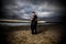 Loving Couple at a Dramatic Beach