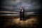 Loving Couple at a Dramatic Beach