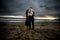 Loving Couple at a Dramatic Beach