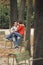 Loving Couple Eating Snack In Park