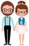 Loving couple hipsters bride and groom