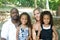 A loving mixed race family