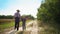 Loving parent, elderly man fun with grandson holding his hand playing toy airplanes