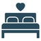 Loving room, bed Isolated Vector Icon which can be easily modified or edited