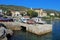 Lovran harbor, Adriatic coast, Kvarner bay, city details, Croatia