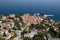 Lovran panoramic air photo in Croatia