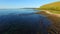 Low Aerial view of pristine Australian coastline