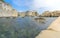 Low Angle of Dubrovnik\'s City Walls with Sunbathers
