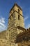 Low angle shot of the Almonaster la Real mosque in the province of Huelva, Spain