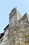 Low angle shot of the Bran Castle in Transylvania Romania