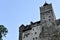 Low angle shot of the Bran Castle in Transylvania Romania