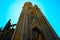 Low angle shot of the Cathedral of the Good Shepherd in San Sebastian, Spain