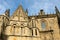 Low angle shot of the Cathedral of Plasencia in Caceres, Spain