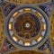 Low angle shot of the ceiling of the Basilica Papale di Santa Maria Maggiore, Rome, Italy