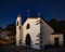 Low angle shot of a chapel from the village of Villa-Cha located in Esposende, Braga, Portugal