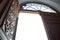 Low angle shot of church open door in Chascomus, Buenos Aires