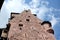 Low angle shot of the famous medieval castle of The Chateau of Haut-Kenigsbourg, France