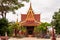 Low angle shot of a glorious mesmerizing religious building in Phnom Penh in Cambodia