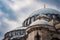 Low angle shot of the historic Suleymaniye Mosque building in Istanbul, Turkey