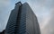 Low angle shot of a modern tall downtown building tower in downtown Bellevue