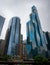 Low angle shot of the Residences at The St. Regis Chicago
Skyscraper in Chicago under gray sky