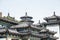 Low angle shot of several pagodas next to each other during daytime