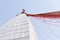 Low angle shot of Temple top of Baba Baidyanath Dham Temple