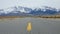 LOW ANGLE: Spectacular view of majestic Rockies and rugged wilderness in Nevada