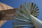 Low Angle of Spiral Staircase at Burana Tower near Tokmok, Kyrgyzstan