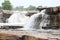 Low angle view of chitrakoot waterfall