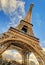 Low angle view of Eiffel tower in Paris