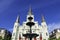 Low angle view of fountain in Jackson Square, New Orleans