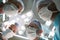 Low Angle View Of Four Surgeons