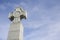 Low angle view of Freedom Monument against cloudy sky, Tallinn, Estonia, Europe