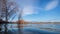 Low angle view of a lake in northern Colorado, time lapse