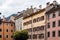 Low angle view of old buildings in old town of Innsbruck