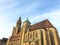 Low angle view of the Saint Kilian`s church during daytime in Heilbronn in Germany