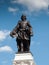 Low angle view of a statue of Samuel De Champlain, Quebec City,