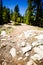 Low angle view of a stony mountain track