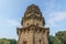 Low angle view of the tower in Kaiyuan Temple at sunrise in Quanzhou, China