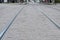 Low angle view of urban tram tracks