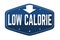 Low calorie label or sticker