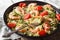 Low calorie zucchini pasta with shrimp macro horizontal