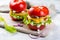 Low carb burger option - tomato burger