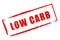 Low carb diet stamp