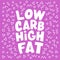 LOW CARB PINK Healthy Food Keto Diet Vector Illustration