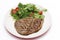 Low carb steak and salad