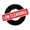 Low Clearance rubber stamp