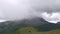 Low clouds around the mountainous massif of Amboto